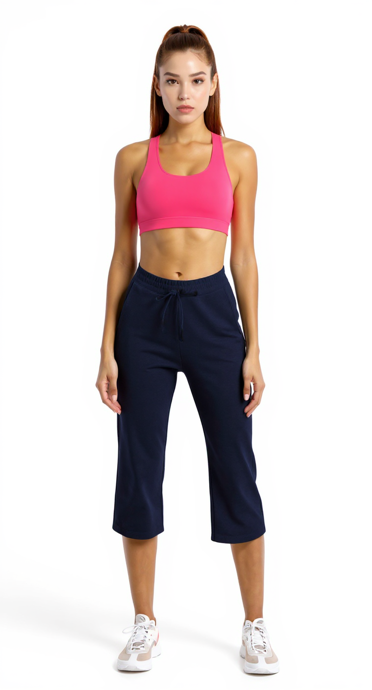 High-Waist Leggings in Light Gray — The Staycation Edit style look